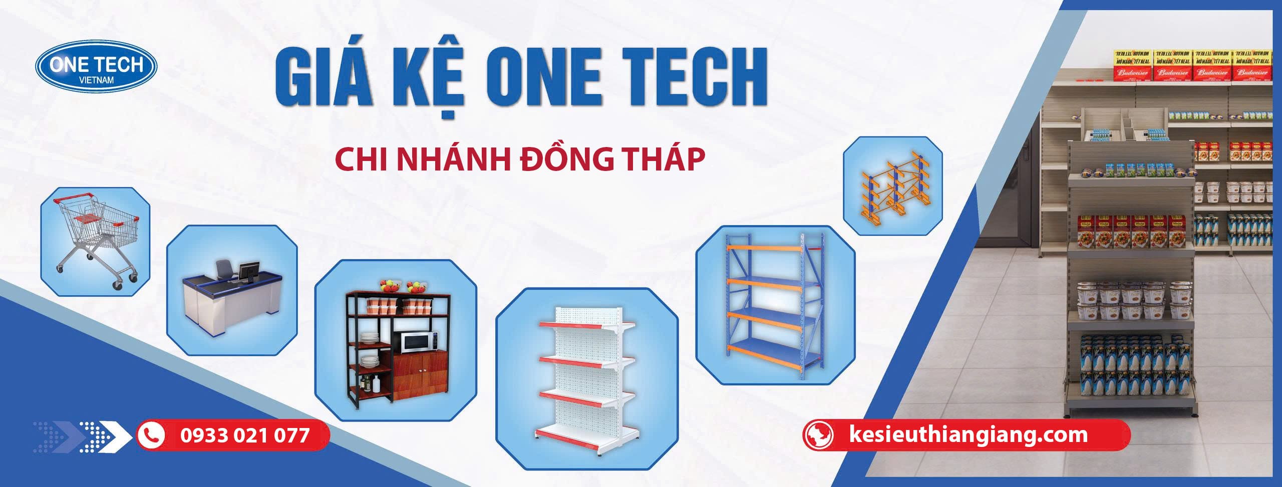 Banner kệ siêu thị đồng tháp