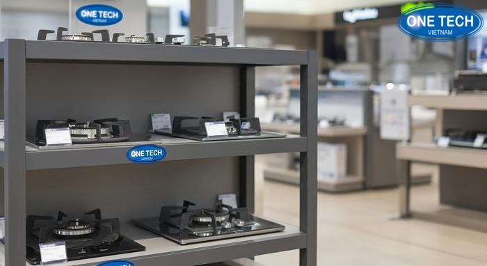 Bảng giá tham khảo kệ trưng bày bếp gas OneTech theo nhóm mẫu