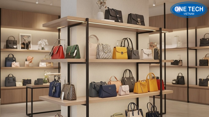 Mẫu kệ trưng bày túi xách OneTech gợi ý cho shop túi, ảnh 4