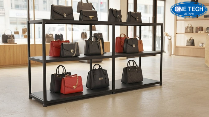 Mẫu kệ trưng bày túi xách OneTech gợi ý cho shop túi, ảnh 5