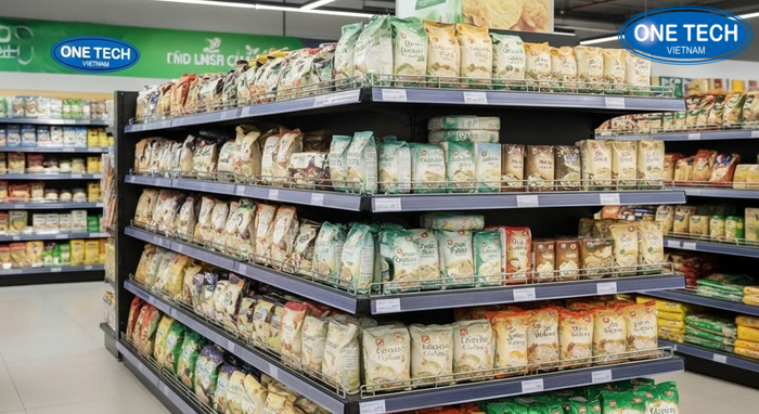 Các mẫu kệ trưng bày gạo bán chạy tại Đồng Tháp 5 mẫu kệ trưng bày gạo phổ biến và quy mô cửa hàng phù hợp