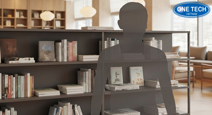 Thiết kế kệ trưng bày sách báo hài hòa thẩm mỹ Kệ trưng bày sách đồng bộ màu sắc và phong cách nội thất