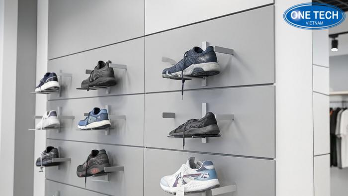 Hệ thống móc treo giày thể thao gắn tường