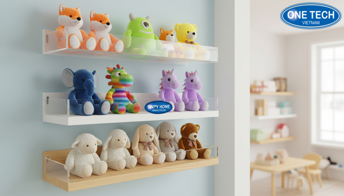 Infographic hướng dẫn vệ sinh kệ mica, kệ sắt và kệ gỗ