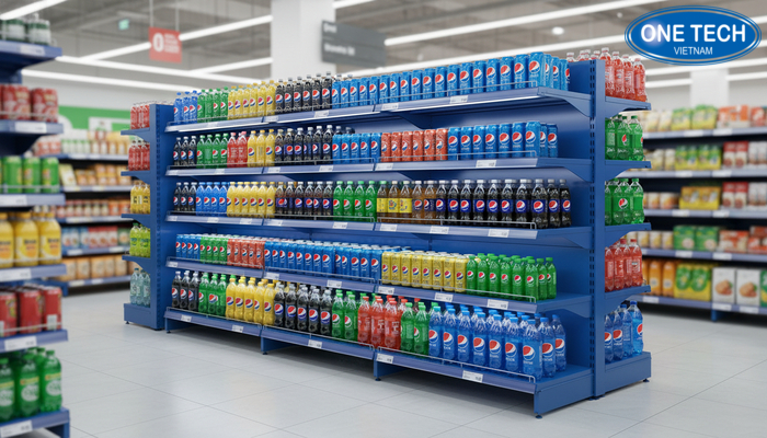 Mẫu kệ quảng cáo Pepsi có đèn LED Bộ ảnh mẫu kệ Pepsi sắc xanh kết hợp đèn LED giúp sản phẩm nổi bật