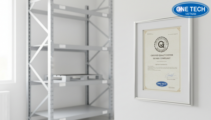 Chứng nhận và tiêu chuẩn chất lượng liên quan đến sản phẩm kệ pallet