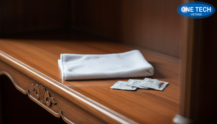 Dụng cụ bảo quản kệ trưng bày đồ cổ Dụng cụ phù hợp để bảo quản kệ gỗ như khăn mềm và gói hút ẩm