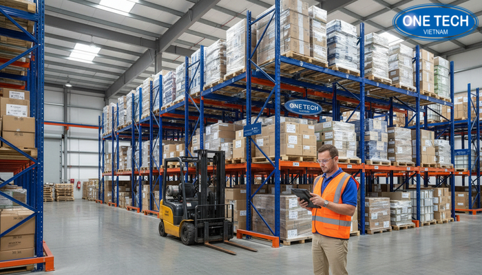 Hình ảnh kệ drive in thực tế do OneTech Group cung cấp