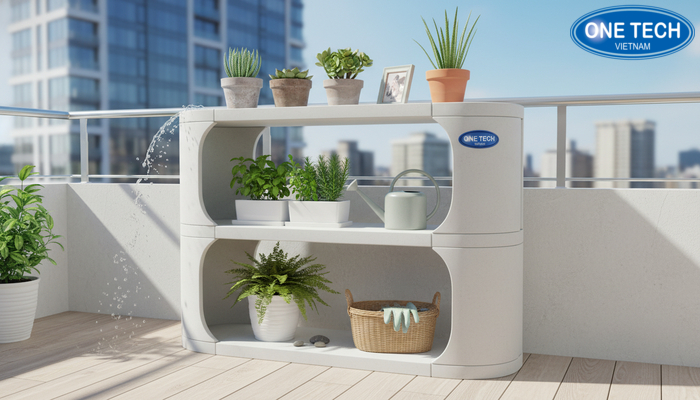 Kệ để cây cảnh ngoài trời chịu nước bằng nhựa Kệ nhựa chịu nước để cây cảnh ở ban công dễ vệ sinh