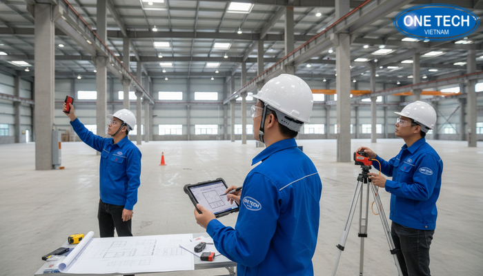 Khảo sát hiện trạng kho để thiết kế kệ sàn mezzanine theo thực tế