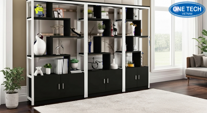 Kệ trang trí cây cảnh phòng khách bằng gỗ Mẫu kệ trưng bày cây cảnh bằng gỗ đặt trong phòng khách