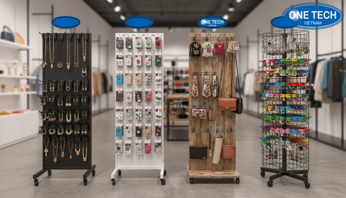 So sánh 4 mẫu kệ móc treo phụ kiện bán chạy năm 2026 về kiểu dáng và tính năng