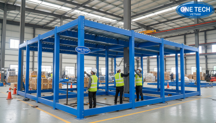 Thi công lắp đặt kệ sàn mezzanine tại Đồng Tháp