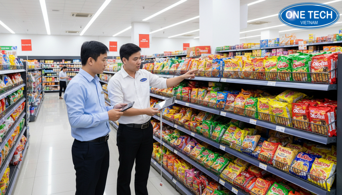 Tư vấn chọn kệ rổ mì và đo mặt bằng theo nhu cầu trưng bày