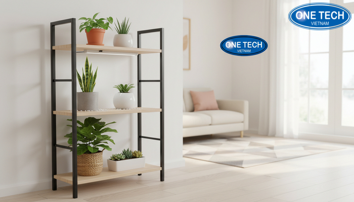 Xu hướng kệ trưng bày cây cảnh 2026 Xu hướng kệ trưng bày cây cảnh tối giản hiện đại phù hợp nhiều không gian