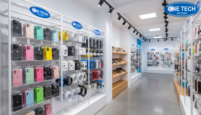 Mẫu kệ trưng bày phụ kiện điện thoại phổ biến Bộ sưu tập kệ treo móc và kệ mica nhiều tầng trưng bày phụ kiện điện thoại