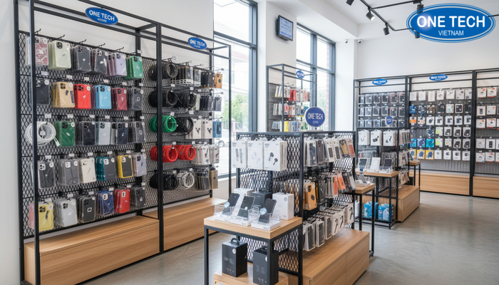 Tư vấn kệ trưng bày phụ kiện điện thoại tại Đồng Tháp Tư vấn bố trí kệ trưng bày phụ kiện điện thoại theo mặt bằng cửa hàng