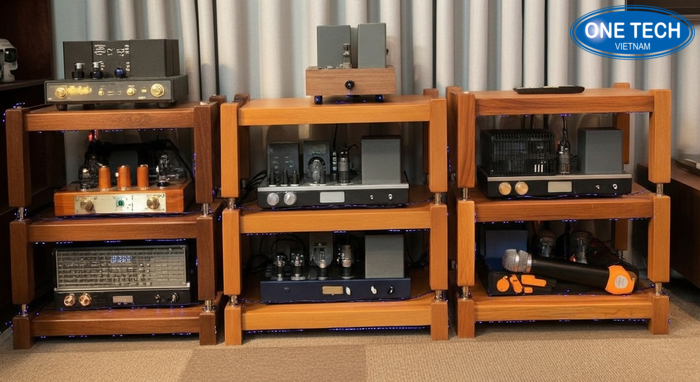 Kệ đa năng có ngăn chứa để amply mixer và phụ kiện