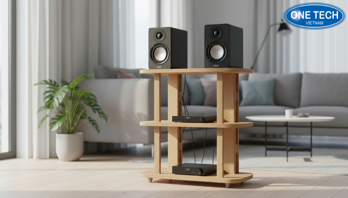 Kệ gỗ bookshelf để loa nhiều kích thước 30-90cm
