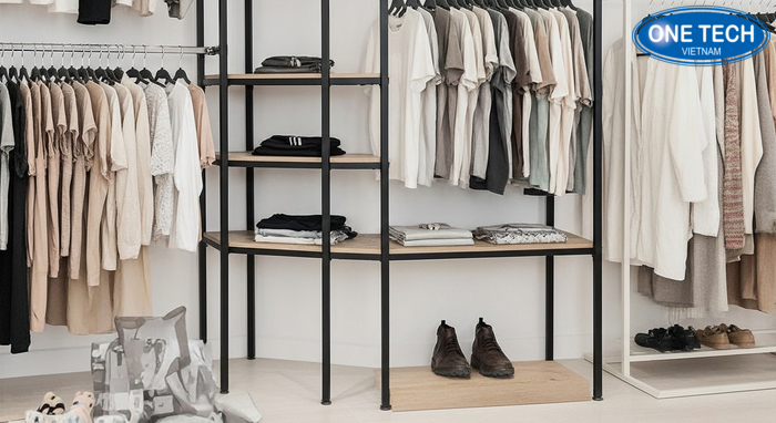 Kệ industrial Kệ phong cách industrial khung thép đen