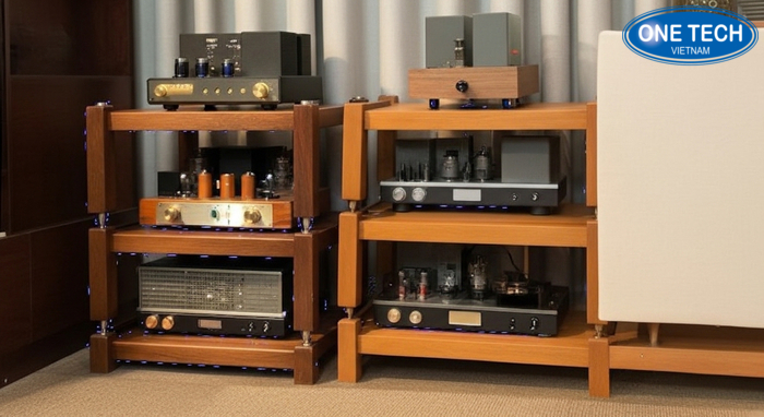 Kệ tối giản 2 tầng để amply và đầu phát
