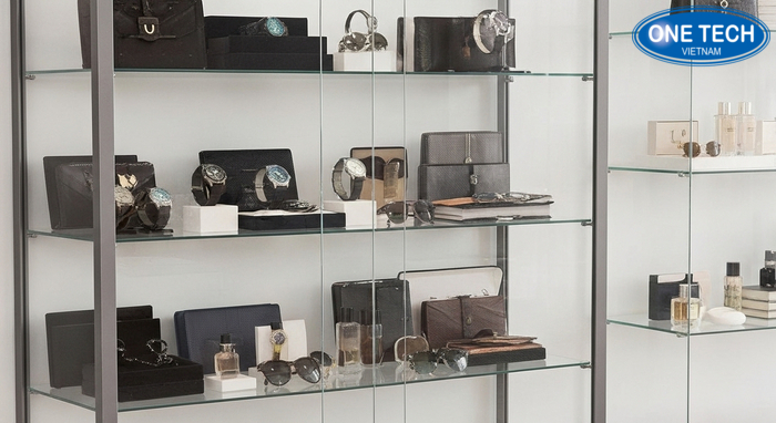 Tủ kính trưng bày phụ kiện Tủ kính trưng bày phụ kiện cao cấp trong shop