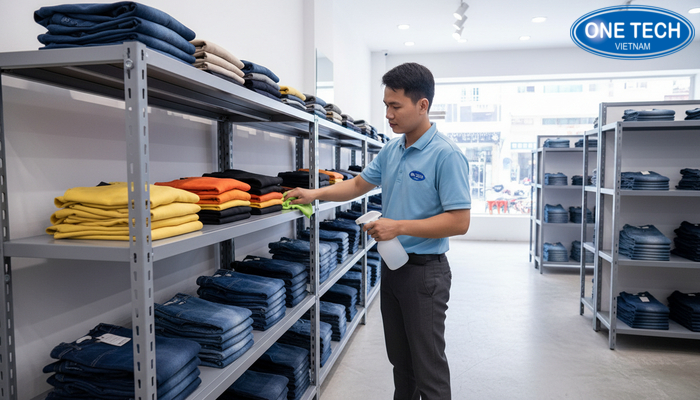 Bảo trì kệ trưng bày shop quần áo Vệ sinh bảo trì kệ trưng bày shop quần áo định kỳ